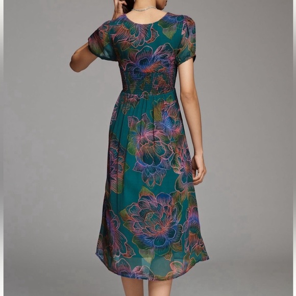 Farm Rio × Anthropologie Puff-Sleeve Corset Dress - Like New (worn once) - M - Picture 3 of 9